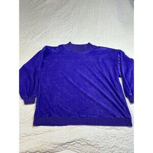 Vintage Toujours Purple Valur Long sleeve Crewneck Sweater size 20w